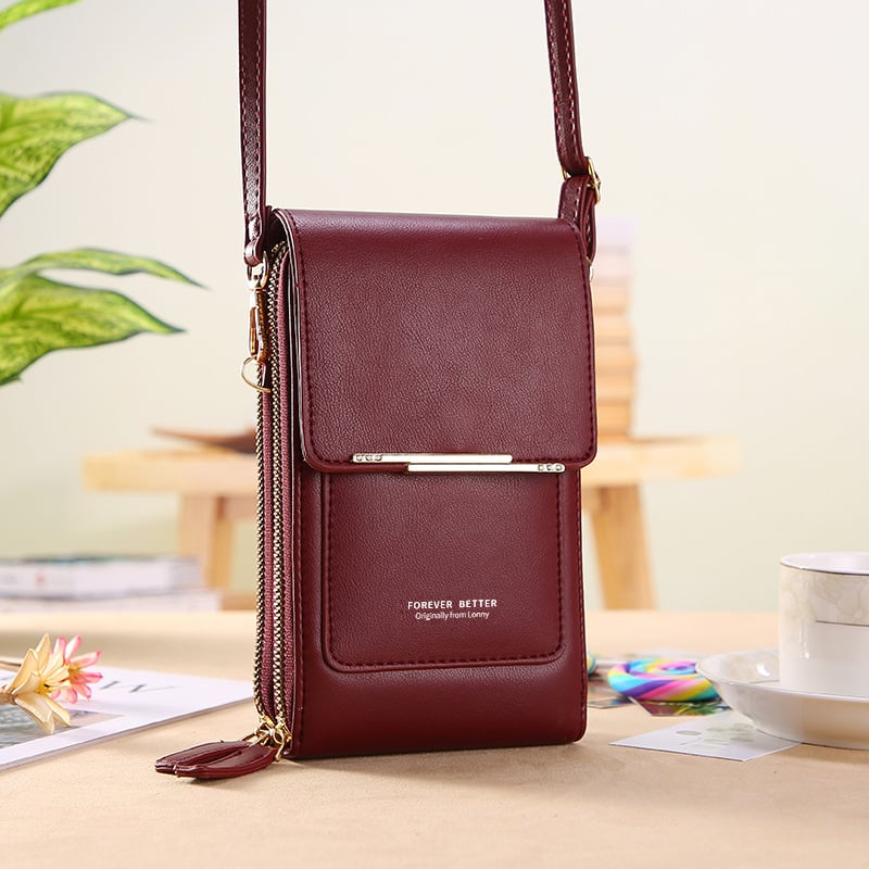 🏆Last Day Promotion：ONLY ￡13.99!!👜📱 Simple and elegant women's touchscreen crossbody phone wallet