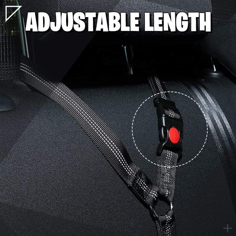 🔥FLASH SALE🔥 Pet Elastic Safety Rope – Keeps Pets Secure in Cars, Adjustable Length, 360° Swivel – Stops Distractions! 🐕🚗