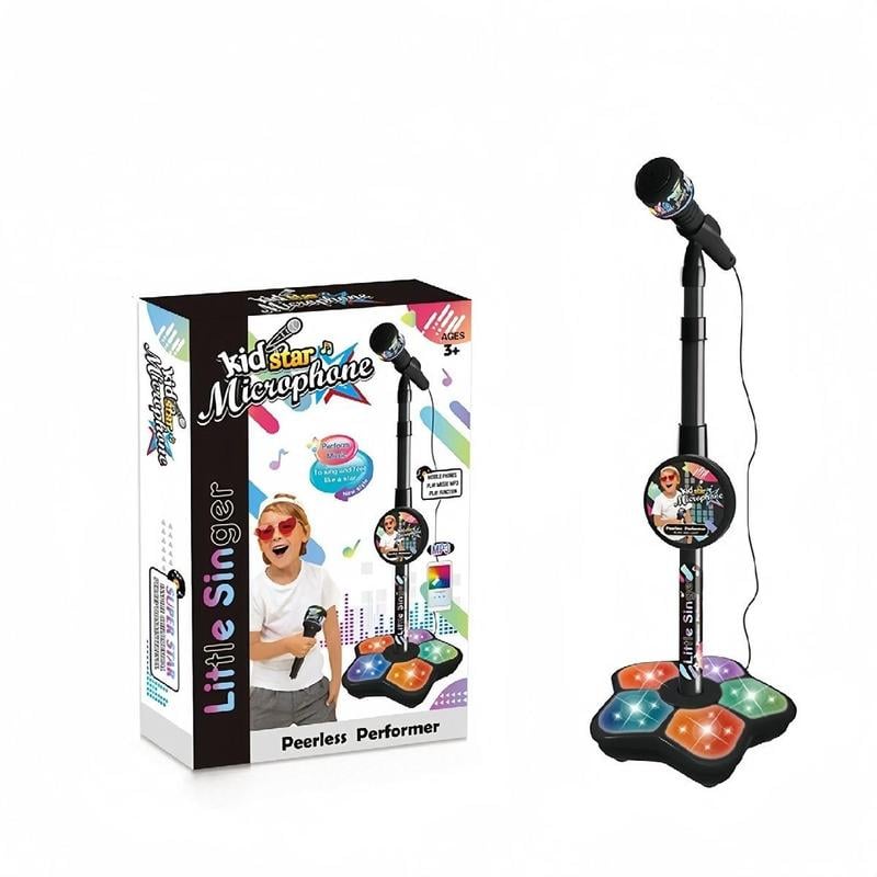 🎅LAST DAY SALE 52% OFF!!🌲Microphone Toy, Karaoke Machine Toy with Light