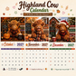 🥳2026 HOT SALE🥳💞50K+ SOLD!🐮📅 50% OFF! 2027 Funny Highland Cow Wall Calendar – 12 exclusive seasonal designs, A4 spiral binding. A smile on your wall every month! 😂✨