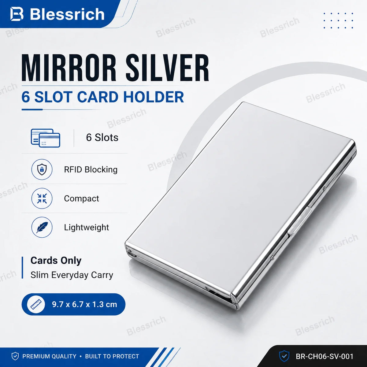 💰 Price Drop! RFID-blocking card holder – stainless steel, slim design, 3 capacities. 📇✨