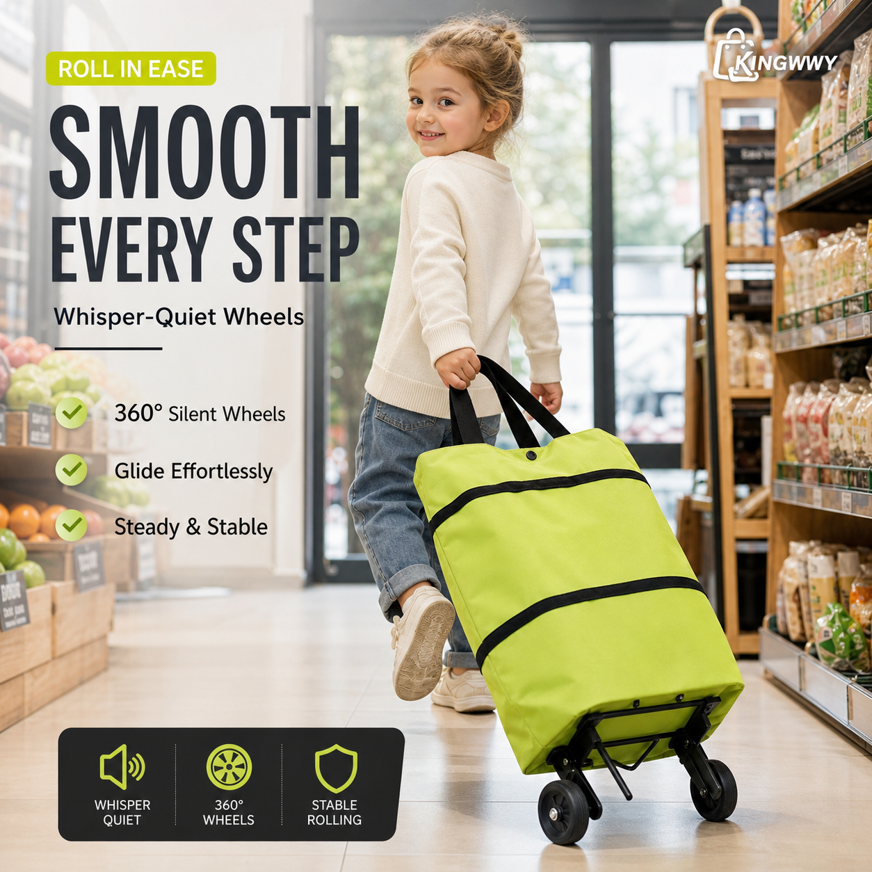 🎉2026 HOT SALE🎉💞100K+ SOLD! Foldable Shopping Cart – From £7.98! 2-in-1 carry & roll, 23L & 600D Oxford. Shop smarter – grab yours! ✅