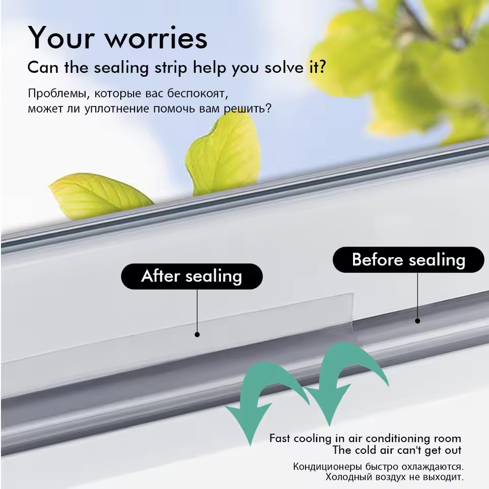🥳HOT SALE🥳💞49K+ SOLD! Door Seal Strip – BUY 1 GET 1 FREE! 5m, self-adhesive & dust/insect/noise proof. Quiet home – grab yours! ✅