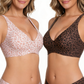 💗💗💗LAST DAY SALE 50% OFF⚡50K+ SOLD!💕 Jelly Wireless Womens Comfortable Wireless Bras Push Up Bralettes Seamless Tshirts Bras Deep V Everyday Bras