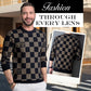 🔥New Year Promotion🔥Men's Checkered Printed Mock Neck Thickened Pullover Sweater