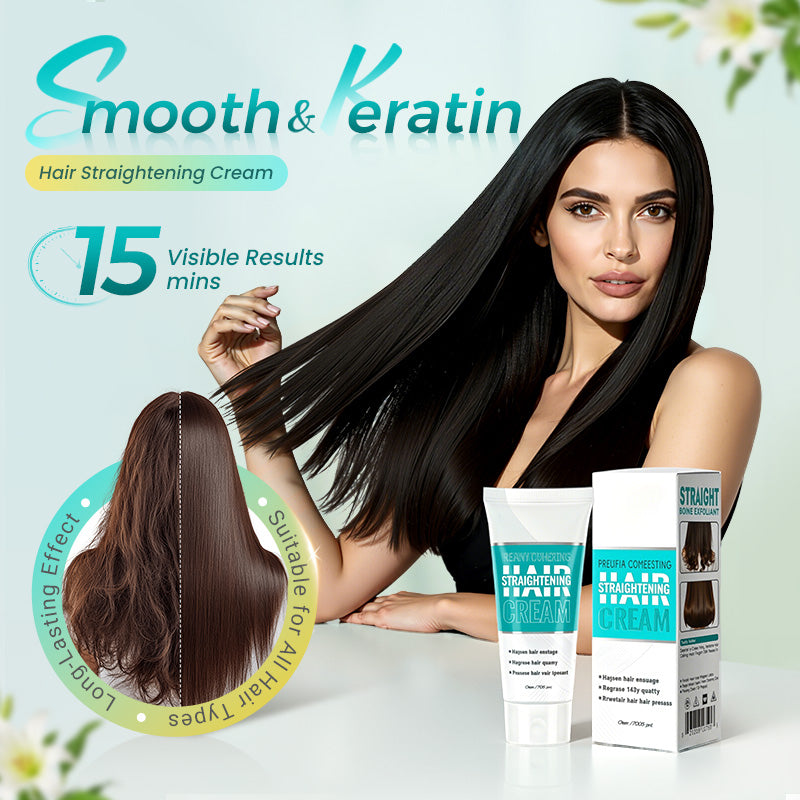 ✨Last Day Save 55%✨ Silk & Keratin Hair Straightening Cream