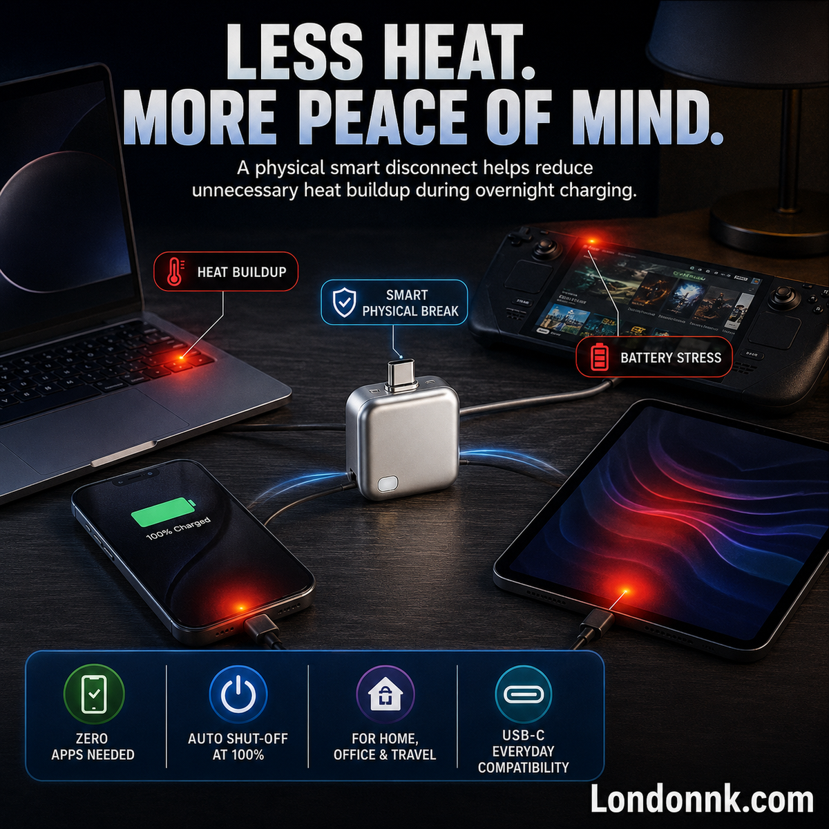 ⏳Limited-time 50% off⏰Protect Your Battery While You Sleep — Smart Auto Shut-Off at 100% Charge🛡️🔋
