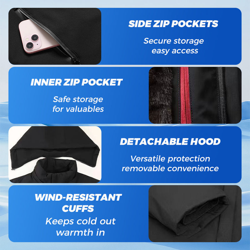 🧥 60% OFF NOW! 🔥 Men's Hooded Parka - Insulated & Waterproof, Ultimate Comfort for Winter 🚚 FREE SHIPPING