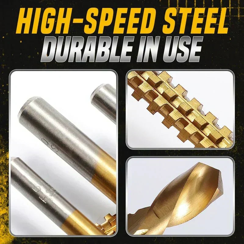 Twist Drill Bit Set – High-Speed Steel, Titanium-Coated & Multi-Material Ready