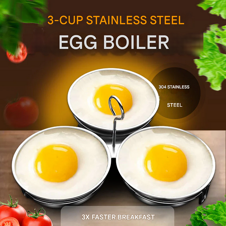 🥳2026 HOT SALE🥳💞10K+ SOLD! 🥚🎁 50% OFF! Stainless Steel Egg Cooker – From £8.98! 304 food-grade, rust-resistant & easy unmolding. Perfect steamed eggs – stock up & save! 🏠✅