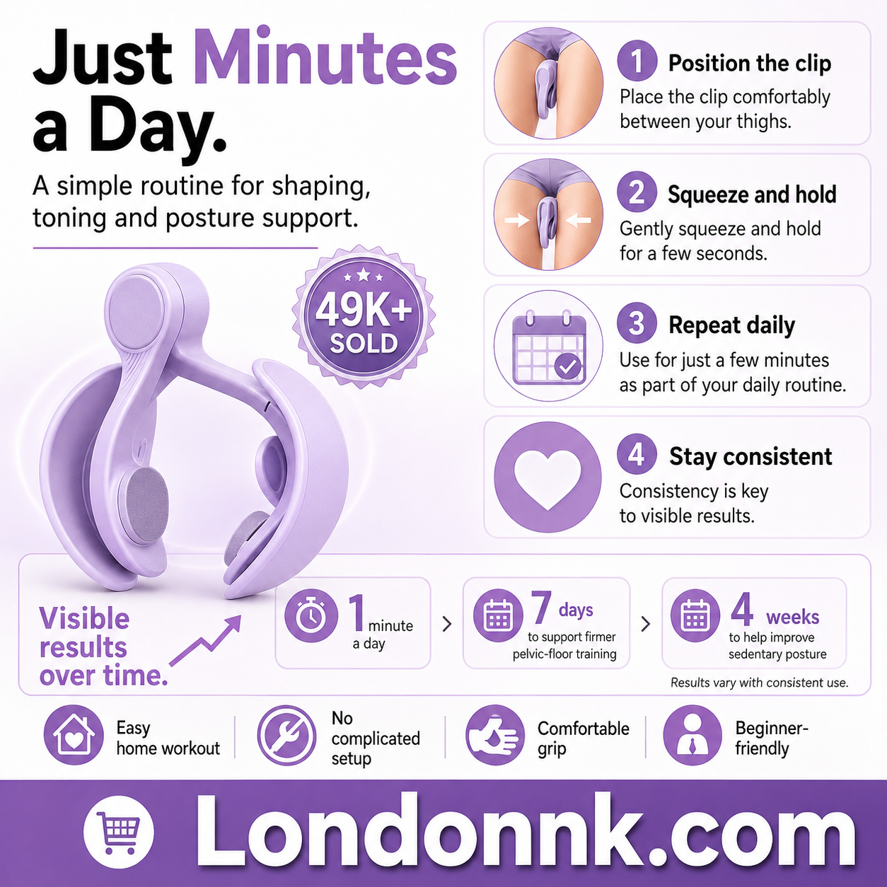 🥳HOT SALE🥳💞49K+ SOLD! Leg Clip – From £14.99! Lifts hips, trims thighs & repairs pelvic floor. Transform your figure – grab yours! ✅