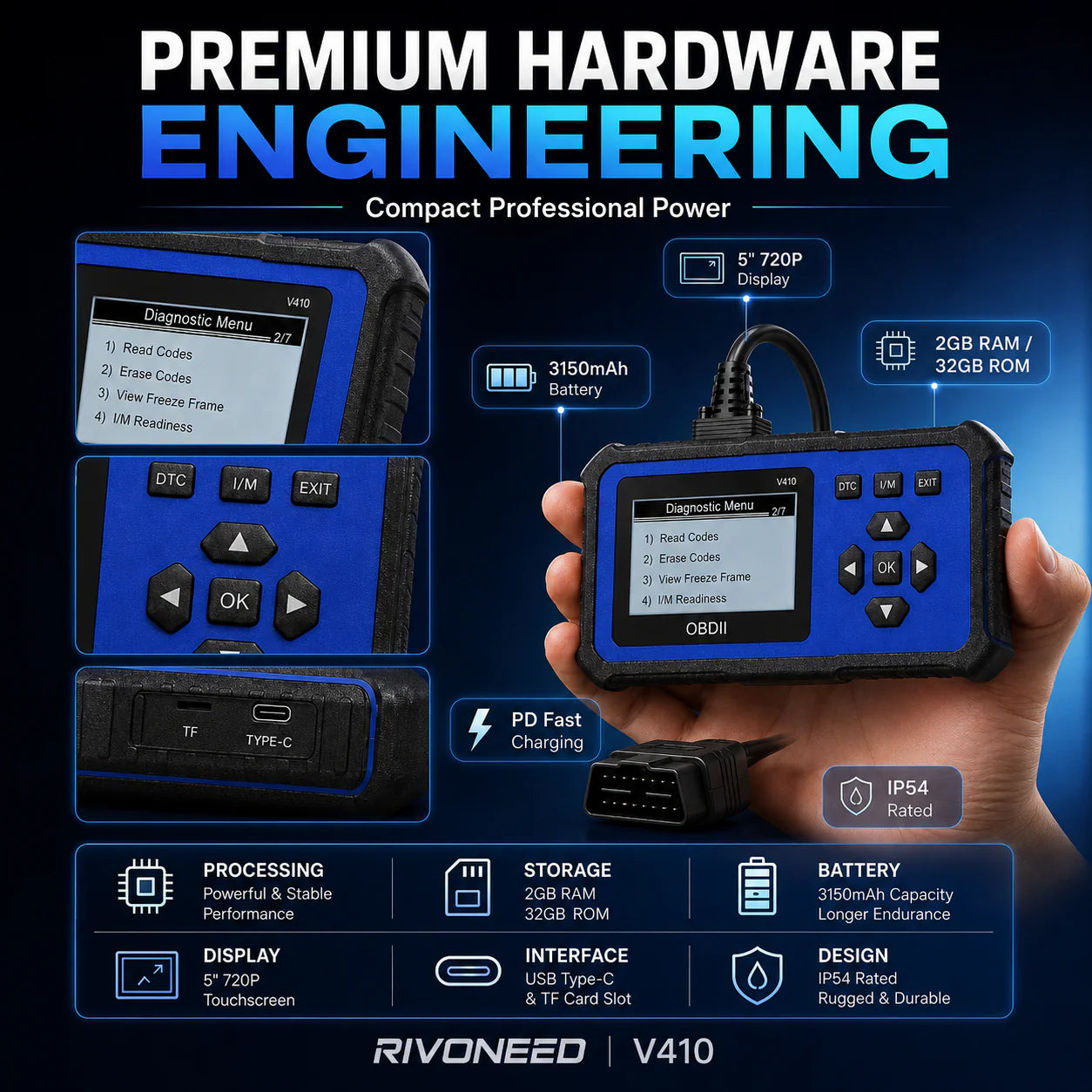 🔧🚗 49% off ⚡ Professional OBD2 scanner – Full diagnostics, one-click reset & 8 languages! Compatible with all vehicles from 1996 onwards 📊💡