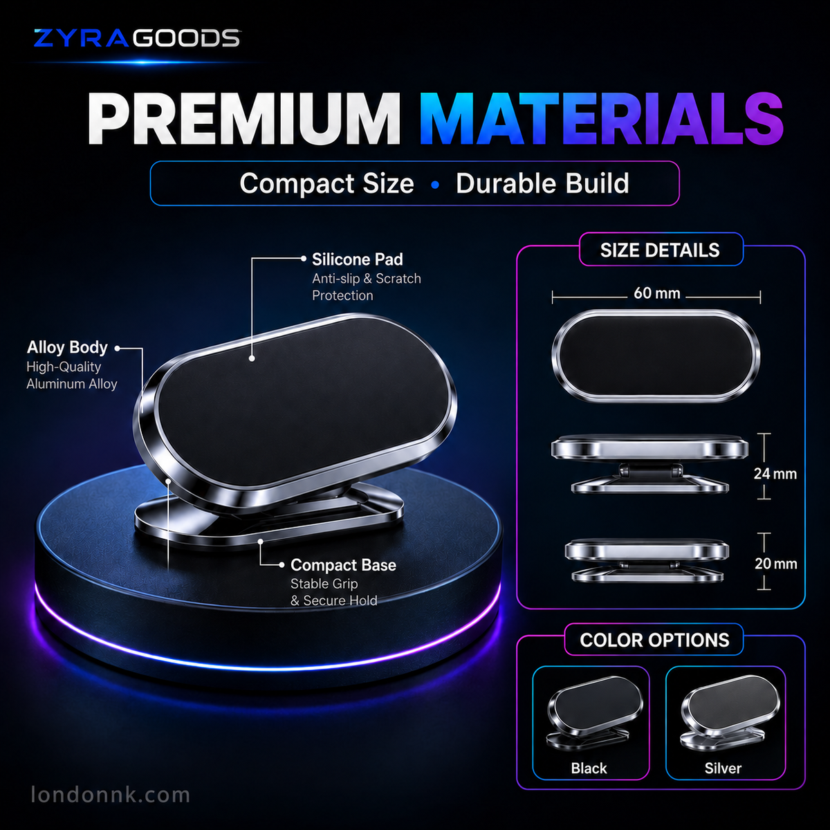 ⏰SAVE $15 – TIME-LIMITED⏰ Ultra-Strong Magnetic Car Phone Holder – 360° Rotation, Secure Grip – Premium Aluminum – Easy Install – 4.8/5 Rating! 🔥