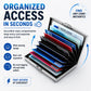 💰 Price Drop! RFID-blocking card holder – stainless steel, slim design, 3 capacities. 📇✨