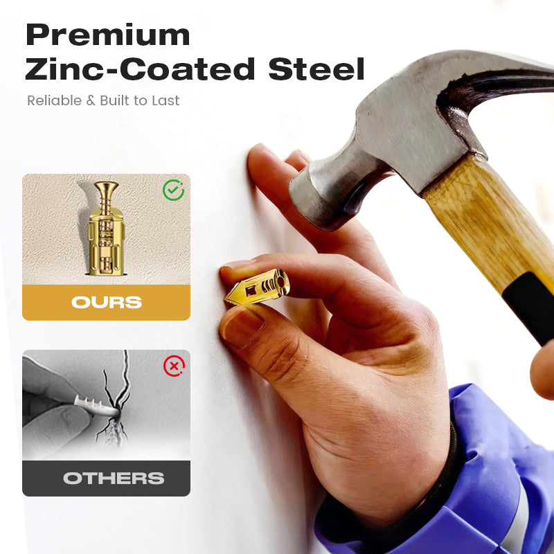 ⏰LIMITED TIME 50% OFF —— Over 55K+ SOLD!🔥🪛Self-drilling anchors Screws Screws，Drill, Fix, Hold. No Extra Tools Needed🔩🏠✨
