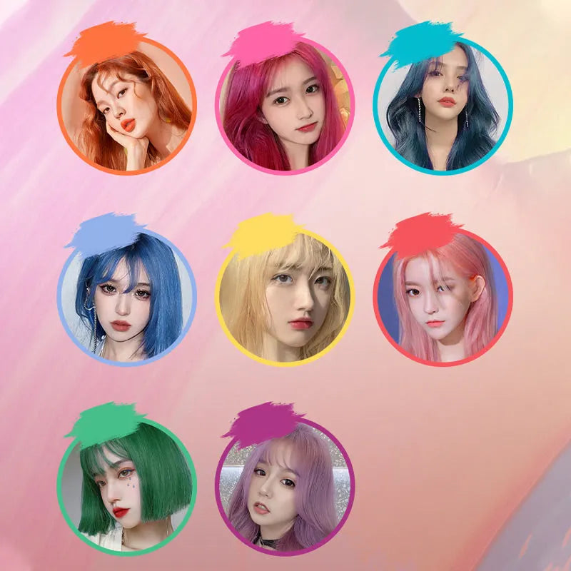 🥳2026 TOP PICK🥳 Hair Color Powder Set – 8 Shades, Even Coverage, Water-Soluble – Gentle on Hair, Vivid Pure Colors – Perfect for Parties & Events! 🌈💨