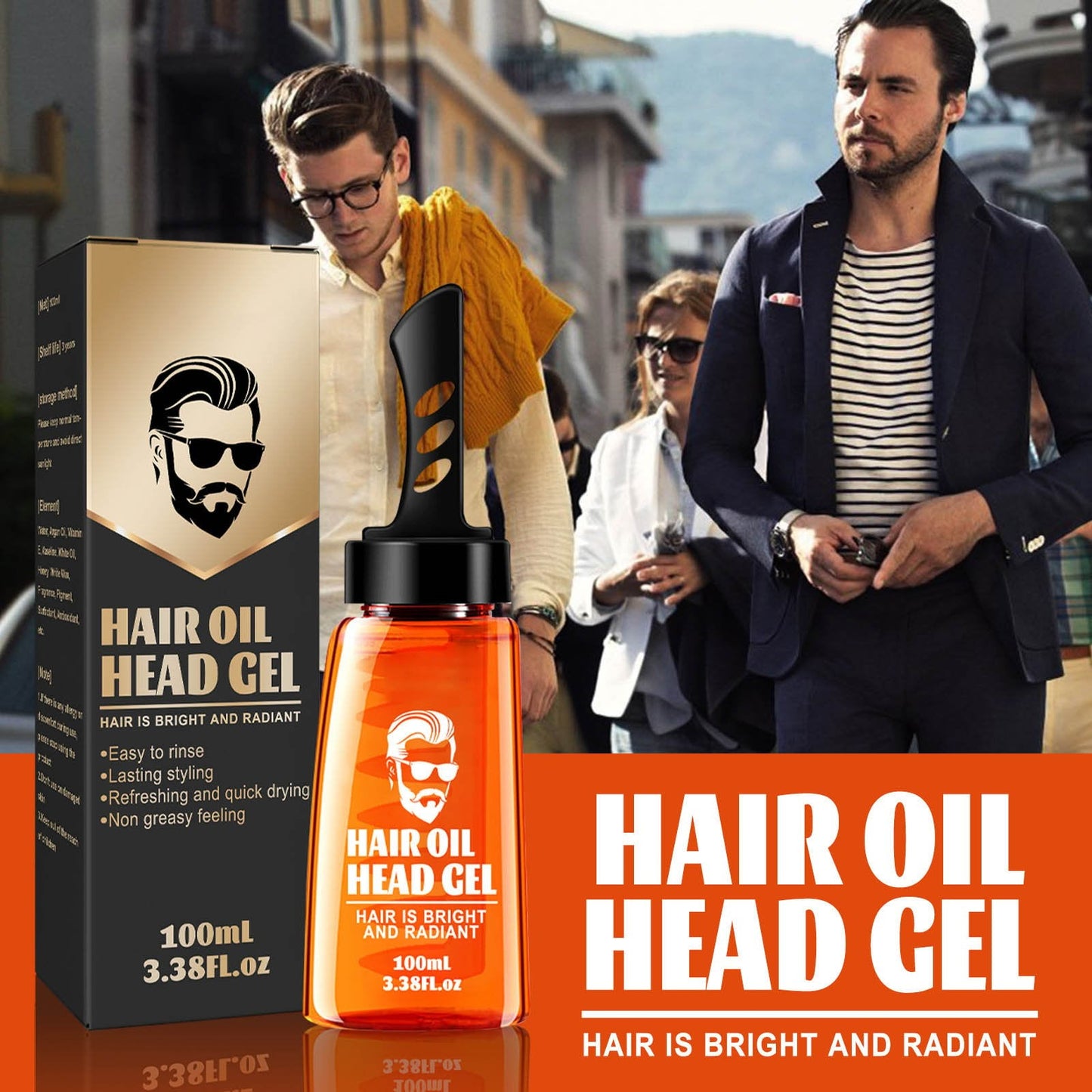 🧔‍♂️ Half price for a limited time - single comb shaping and styling gel comb 💯