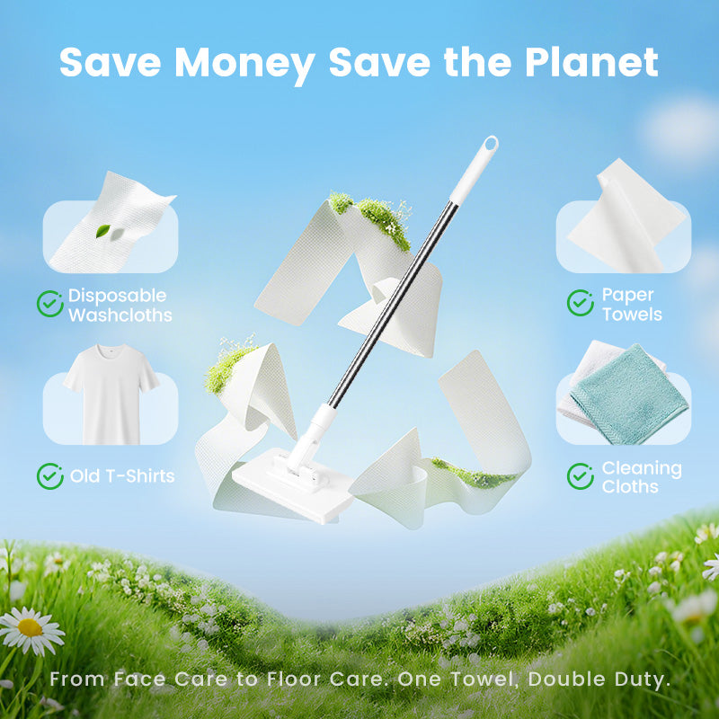 💦Last Day Sales 50% OFF🧹Disposable Dust Mop with 4 Reusable Cloths