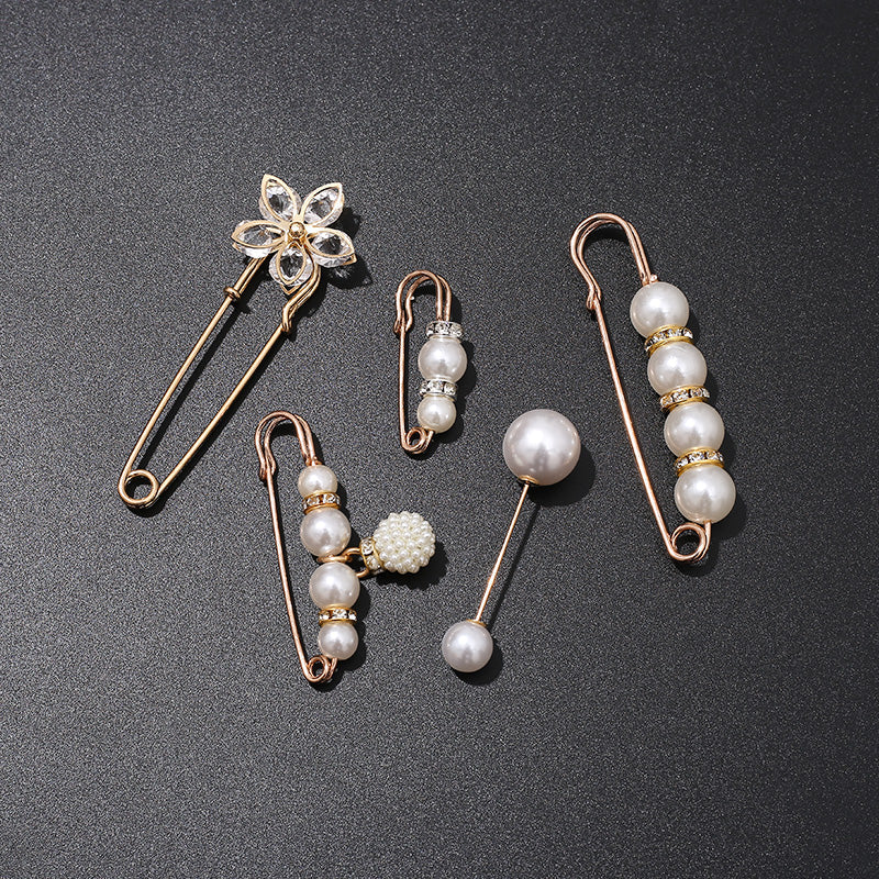 ✨ Buy 1 Get 1 FREE Pearl Corset Brooch | Elegant Waist & Collar Fashion Pin