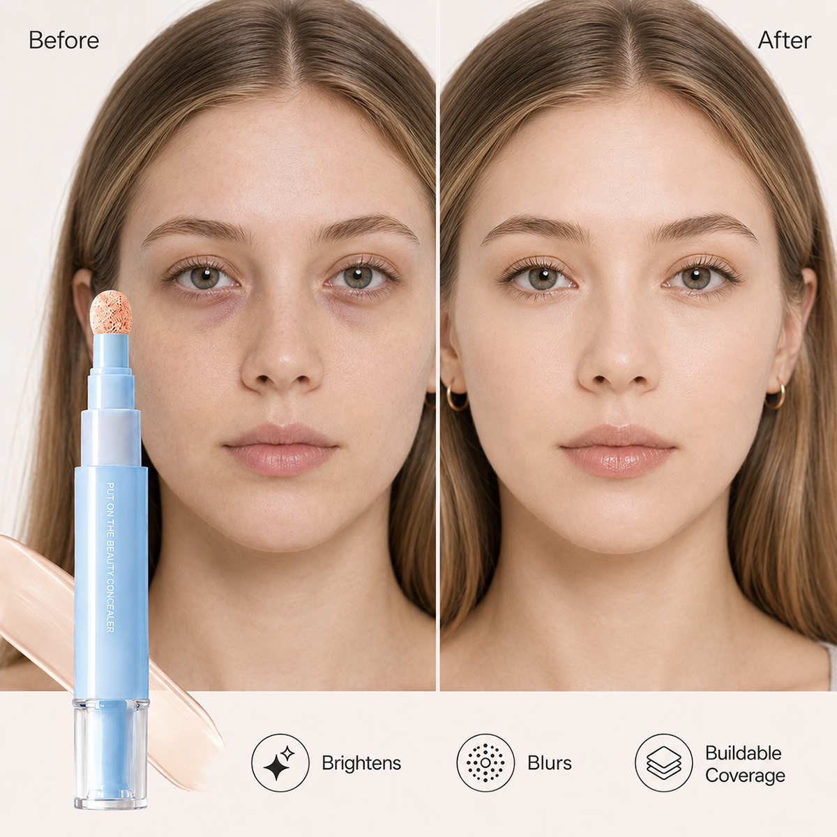 ⏰BUY 1 GET 1 FREE – LAST CHANCE⏰ Multipurpose Hydrating Concealer Pen – High Coverage, 24H Wear – Blendable, Non-Caking – Portable Touch-Ups! 🔥