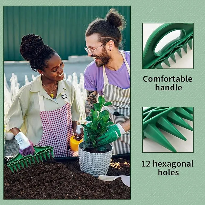 🎃HALLOWEEN DEAL 50% OFF!🌱 12-Hole Garden Seed Dibber – One-Press Planting, Precision Spacing – Lightweight, Weatherproof – 12x Faster Seeding! 🌻✨