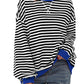 🎁 Hot Sale 49% OFF 🔥Women's Oversized Striped Long Sleeve Pullover