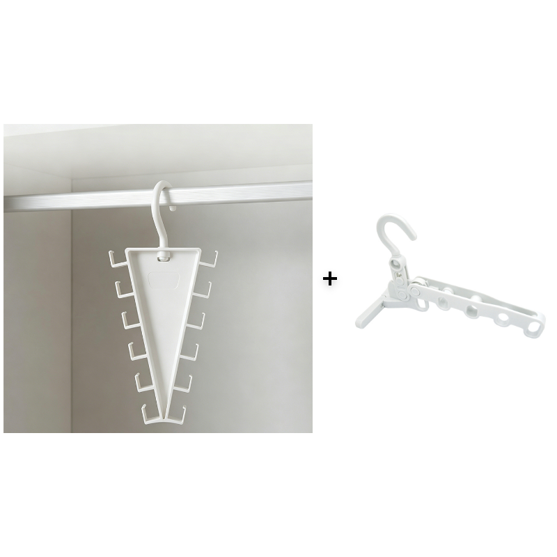 🥳HOT SALE🥳💞50K+ SOLD! Closet Organizer – From £3.99! V-shaped, double hooks & rotating. Tidy closet – grab yours! ✅