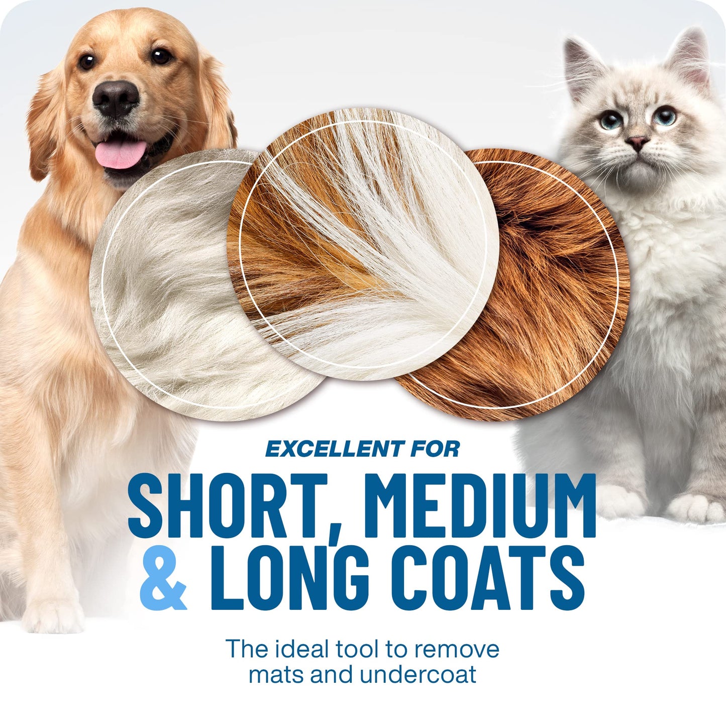 🐕 Last Day Special Price £9.99 !  🏆 Professional Deshedding Tool For Dogs And Cats – Gentle On Skin, Efficient Grooming & Comfortable Grip Design ✂️