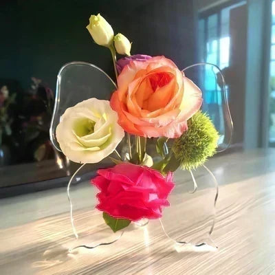 🦋 Save 50%! 💐 Butterfly Vase – Transparent, decorative & elegant ✨