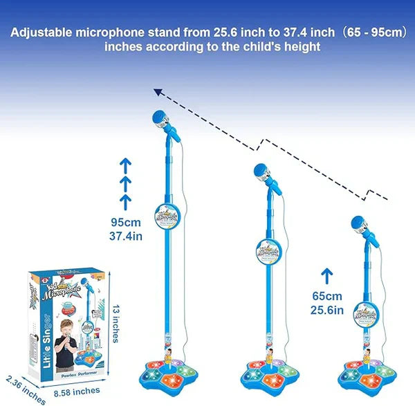 🎅LAST DAY SALE 52% OFF!!🌲Microphone Toy, Karaoke Machine Toy with Light