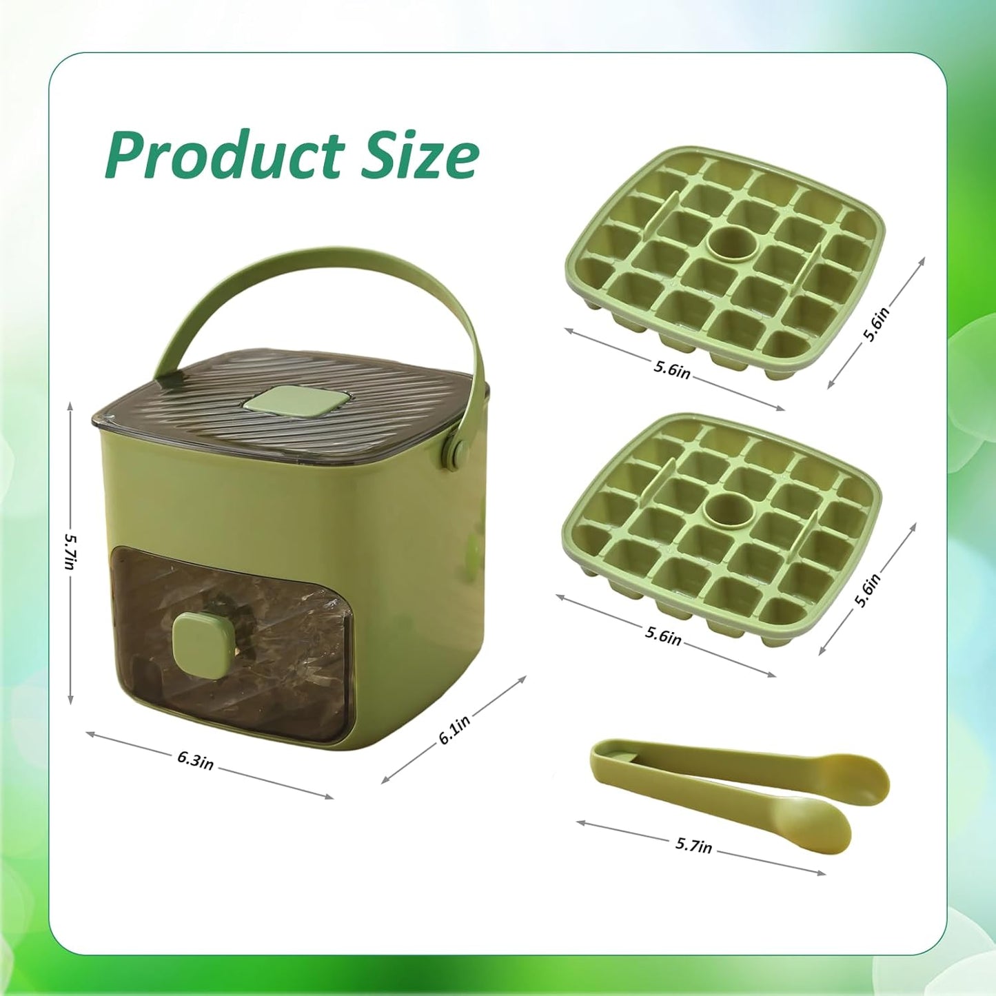 🔥Summer Hot Sale 50% Off🧊Portable Ice Maker with Lid and Storage Box (48 cubes).