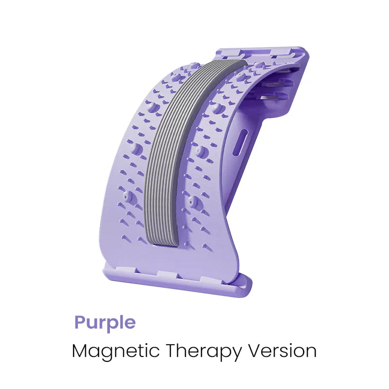 🔥 Magnetic Lumbar Stretcher – Acupressure Massage, Portable Design & Relieves Back Pain 🧘‍♂️✨