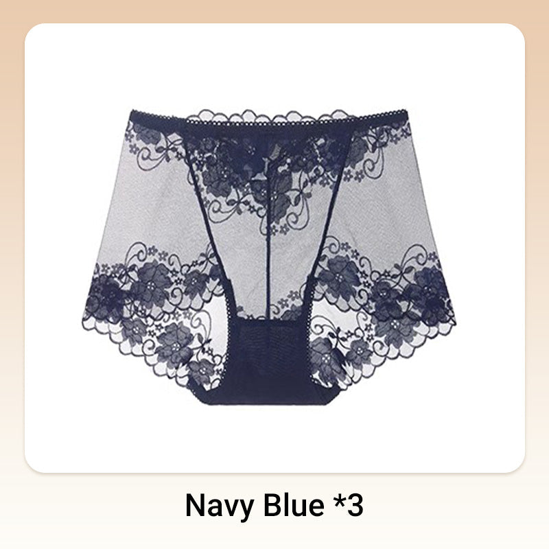 💥Hot Sale 50%OFF😍Women's Hand-Crocheted Lace High-Rise Boxer Briefs