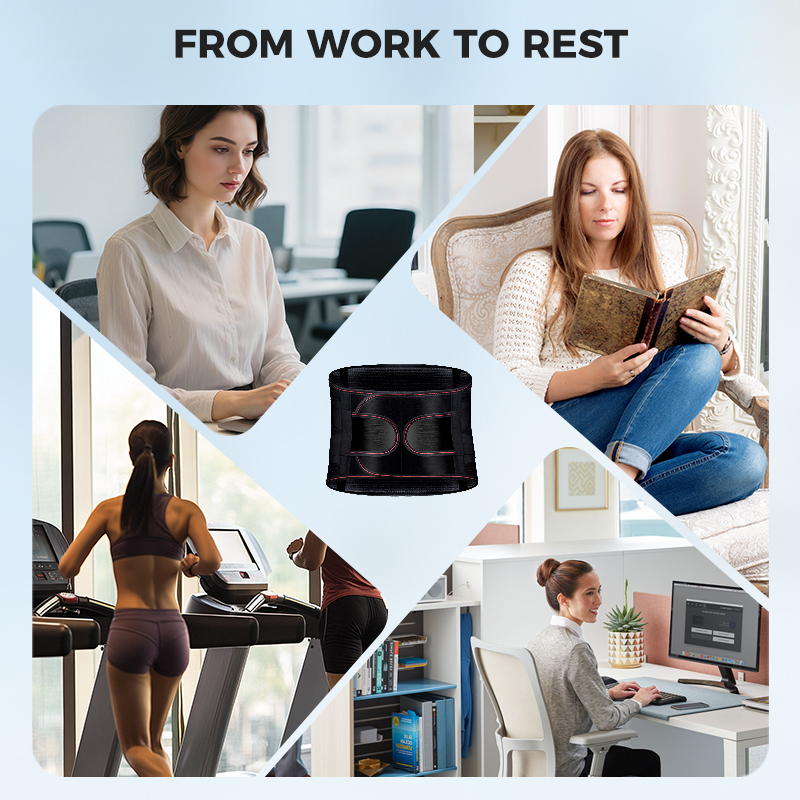 🔥Caring for your lumbar spine🎁🎄Heat-pressed Mesh Breathable Steel Plate Support Waist Protector