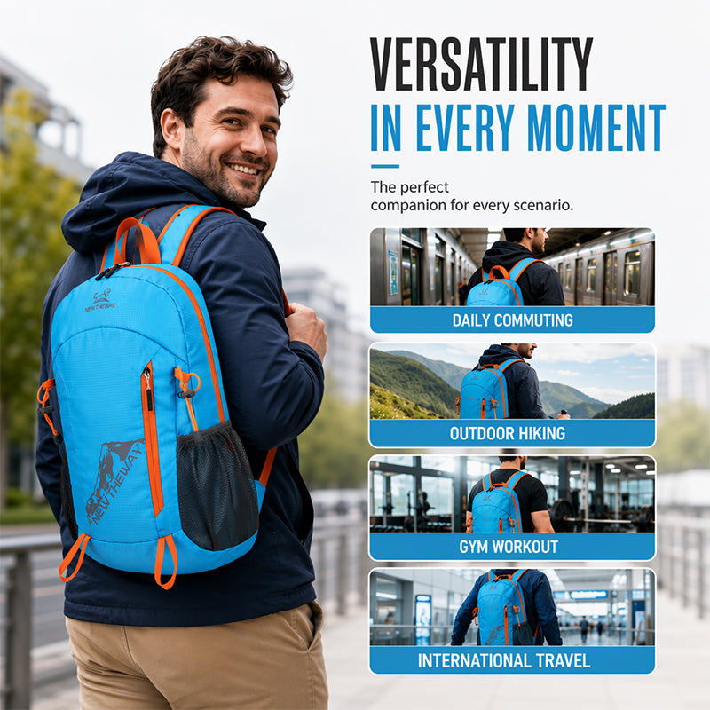 🔥Hot Sale 50% OFF🔥 Ultra-Light Foldable Waterproof Camping Backpack – Under 1lb Tear-Resistant Nylon, Packs Into Own Pocket, for Hiking Travel Camping 🎒