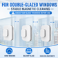 🥳2026 HOT SALE🥳💞50K+ SOLD! ⚡ 50% OFF! 6‑in‑1 Magnetic Glass Cleaner – 30% wider cleaning area, perfect for high‑rise windows. Dual pads + squeegee – flawless results from the first pass! 🪣🪟