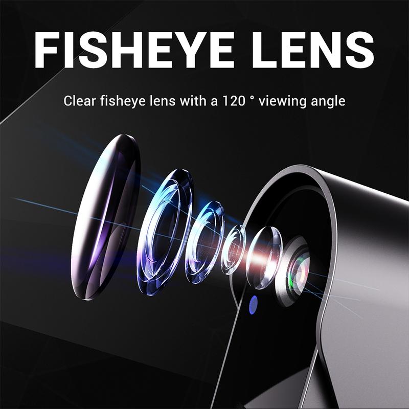 Wireless doorbell camera: 1080P, 170° angle, 4.3-inch screen, IPX65 outdoor waterproof rating, night vision