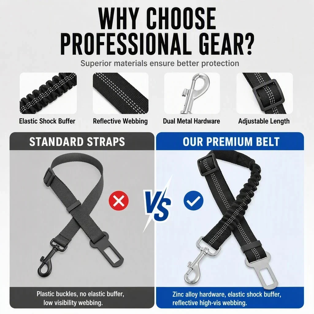 🥳HOT SALE🥳💞50K+ SOLD! Pet Seat Belt – From £6.99! Reflective, elastic & shock-absorbing. Safe travels – grab yours! ✅