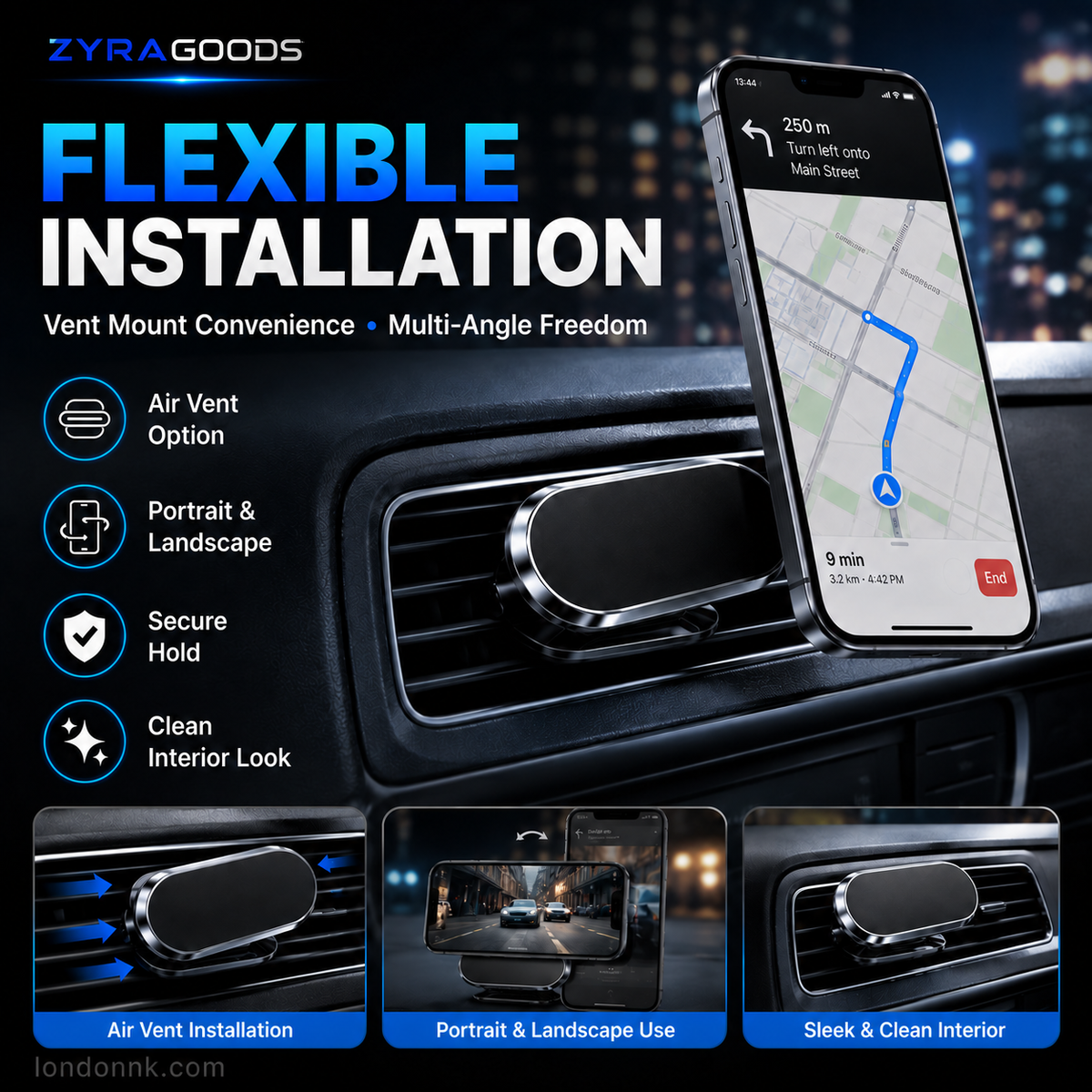 ⏰SAVE $15 – TIME-LIMITED⏰ Ultra-Strong Magnetic Car Phone Holder – 360° Rotation, Secure Grip – Premium Aluminum – Easy Install – 4.8/5 Rating! 🔥