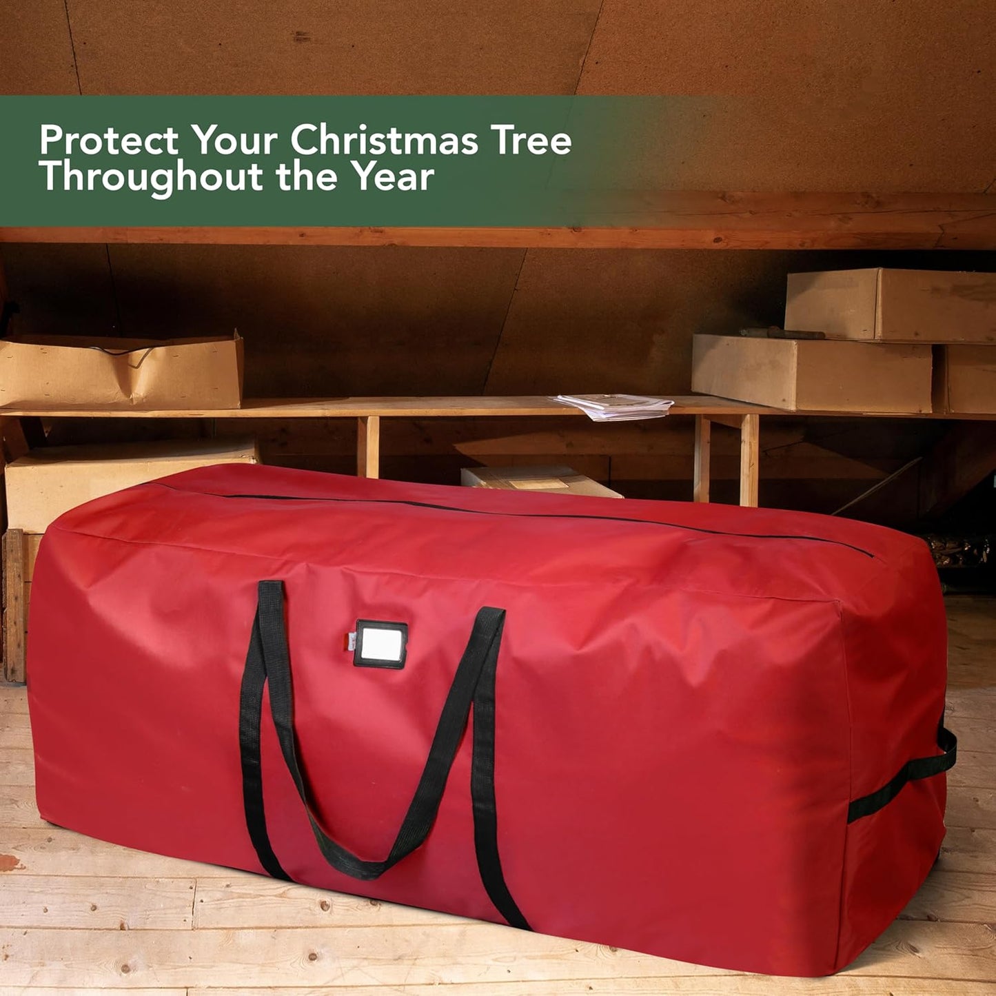 🔥 57% OFF! 🎅🎄👜Waterproof and Durable Christmas Tree-Shaped Storage Bag – practical, durable, and perfect for storing your decorations ✨❄️🎁