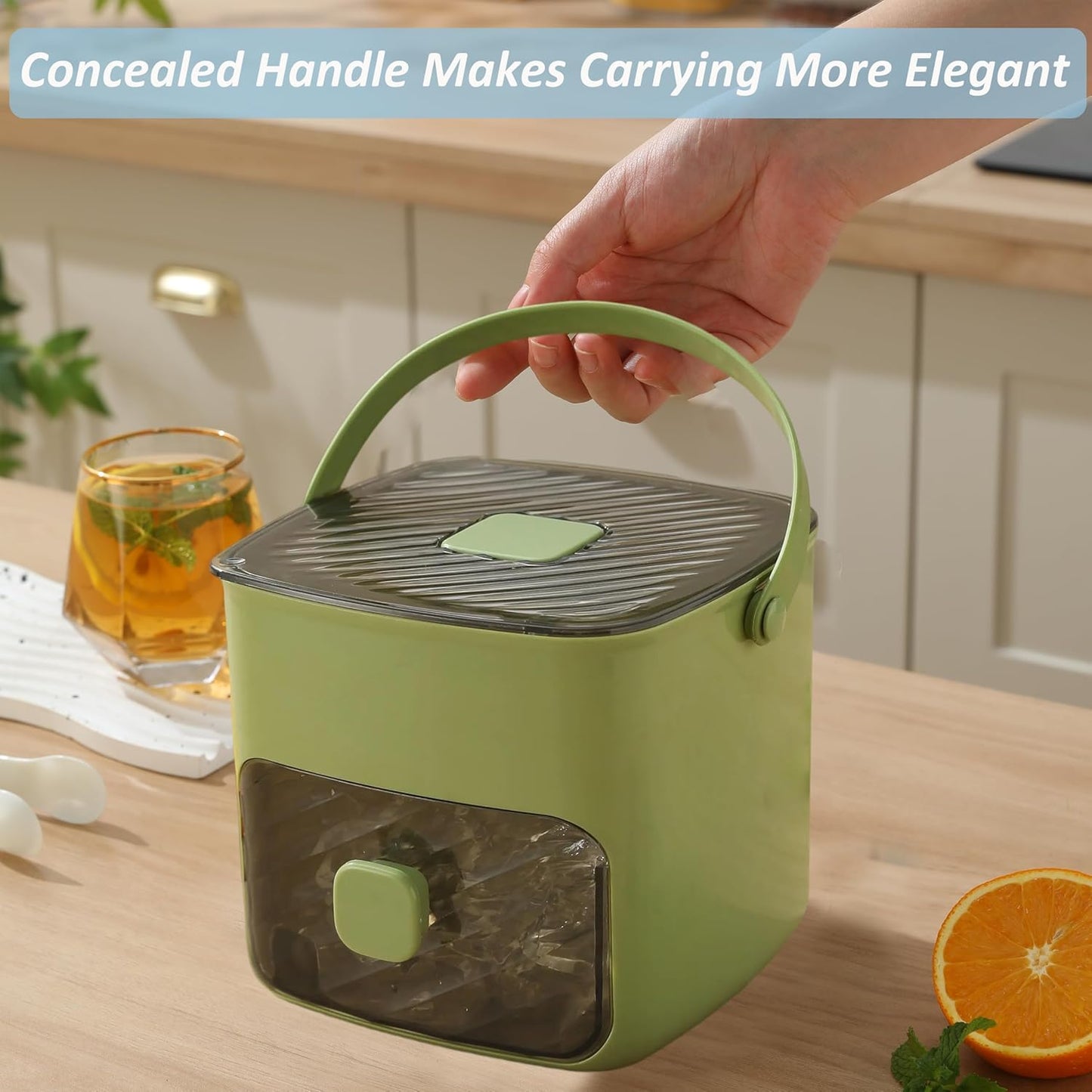 🔥Summer Hot Sale 50% Off🧊Portable Ice Maker with Lid and Storage Box (48 cubes).