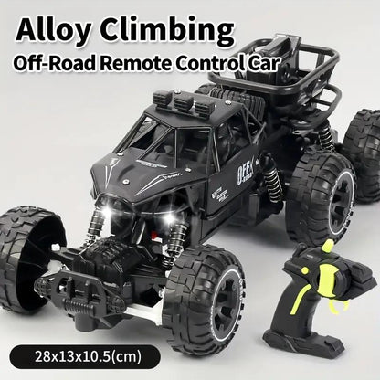 Six-Wheel Alloy Rock-Climbing RC Car Four-Wheel Drive Off-Road RC Toy All-Terrain High-Resilience Shock Absorption Children's Day Gift