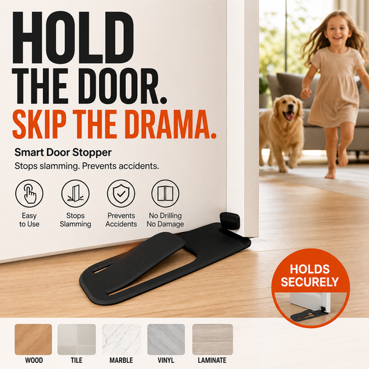 🥳2026 HOT SALE🥳💞50K+ SOLD! 🚪🎁 50% OFF! Door Stopper Protector – From £6.98! No-drill, residue-free & holds doors open. Safe & simple – stock up & save! 🏠✅