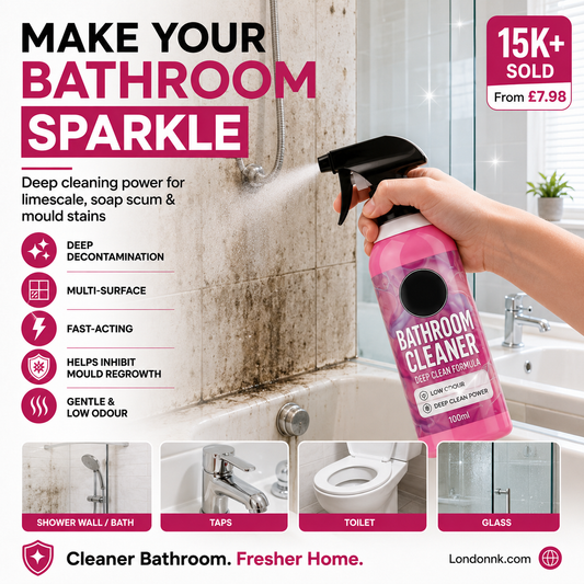 🥳SUMMERFRESH HOT SALE🥳💞15K+ SOLD! Bathroom Cleaner – From £7.98! Dissolves limescale & mold, inhibits regrowth. Sparkling bathroom – grab yours! ✅