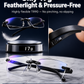 🔥Ultra-lightweight rimless reading glasses with diamond-cut lenses.