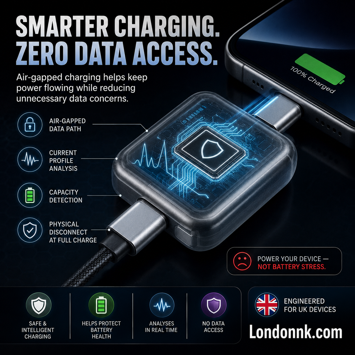 ⏳Limited-time 50% off⏰Protect Your Battery While You Sleep — Smart Auto Shut-Off at 100% Charge🛡️🔋