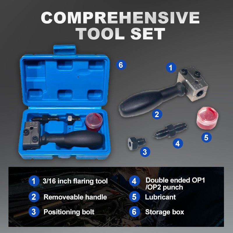 🔧 Universal Automotive Brake Pipe Flaring Tool Kit – Professional Grade, Easy to Use & Durable Construction 🚗