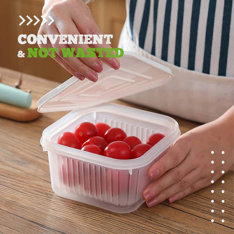 🥳HOT SALE🥳💞10K+ SOLD! Preservation Box – From £7.99! Double drain, spiral seal & 500ml capacity. Fresh food – grab yours! ✅