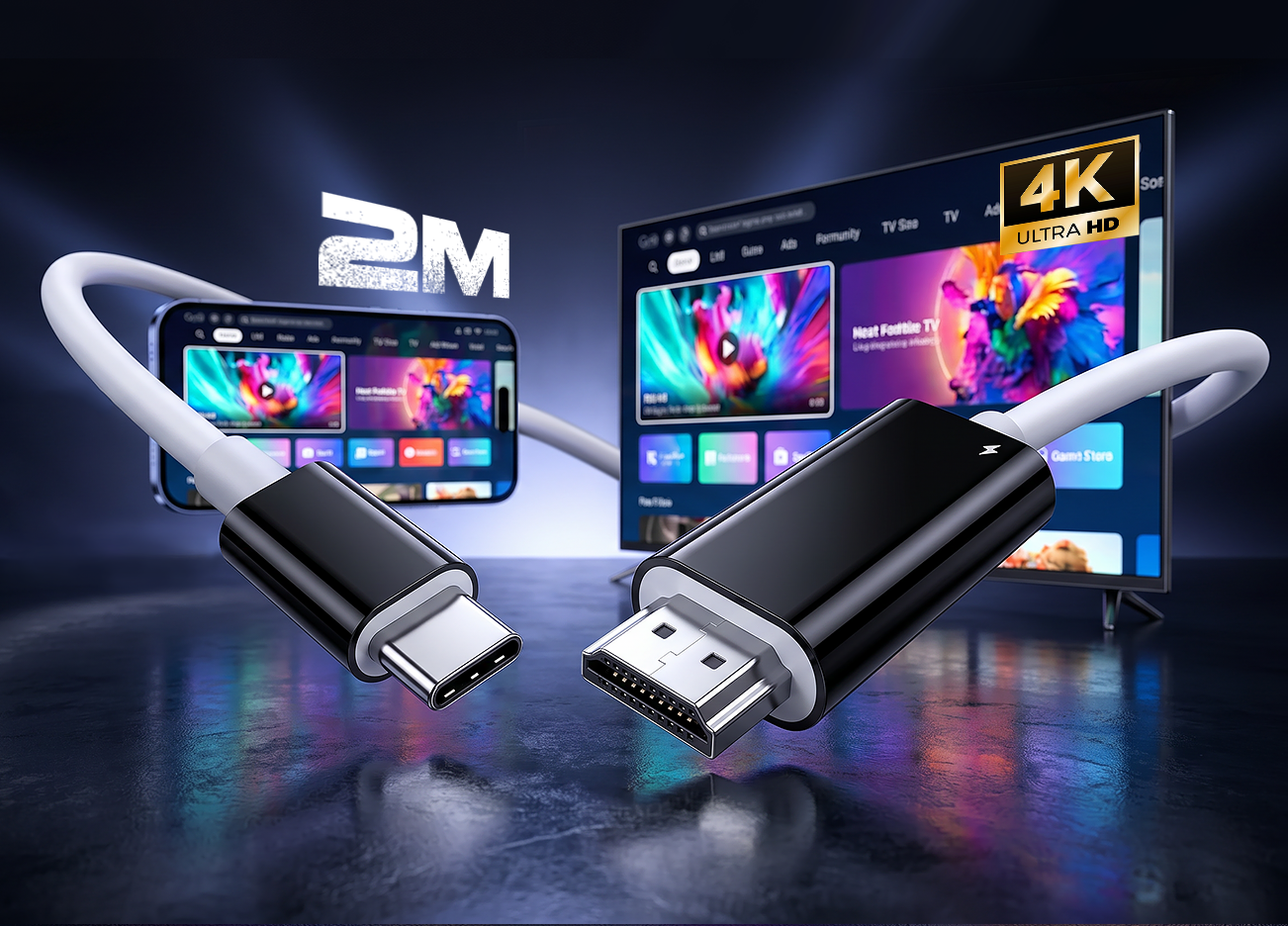 USB-C to HDMI display cable