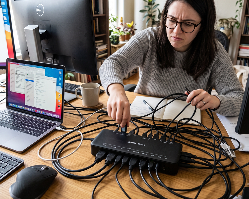 Bulky docking station
